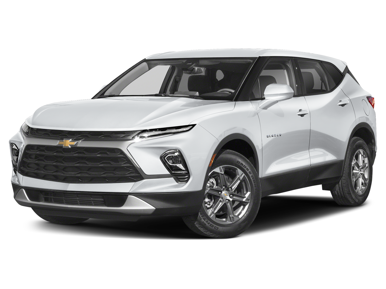 2023 Chevrolet Blazer 2LT in Summit White — front three-quarter view