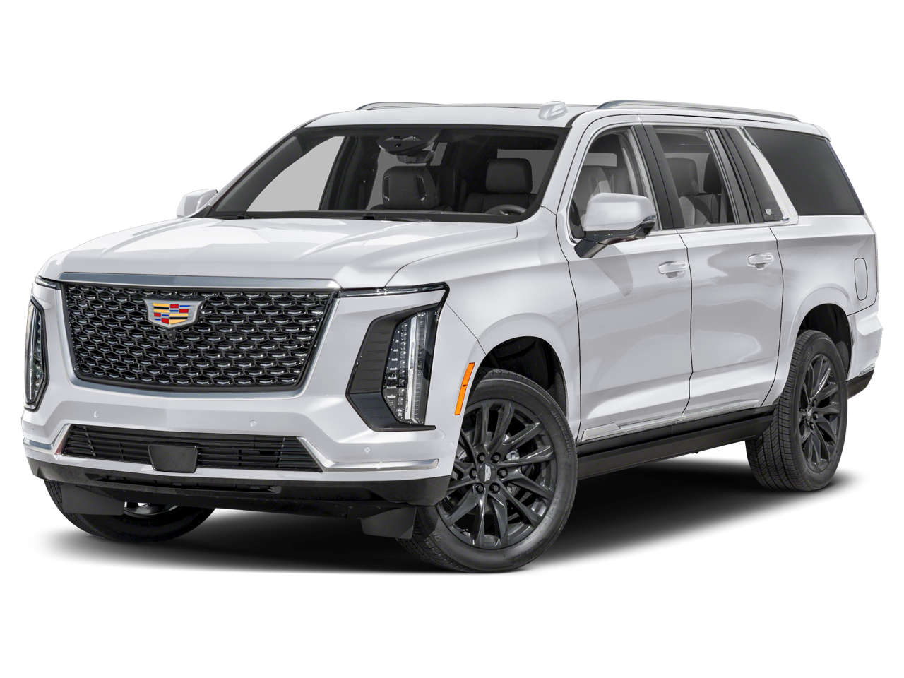 2025 Cadillac Escalade ESV Base in Crystal White Tricoat — front three-quarter view