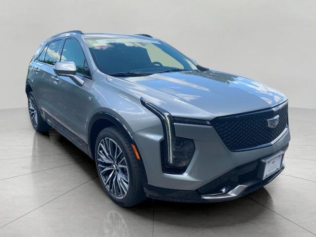 2024 Cadillac XT4 Base in Argent Silver Metallic — front three-quarter view