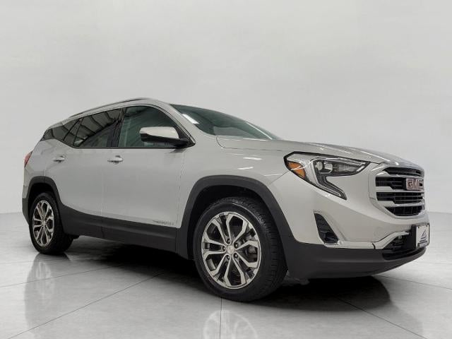 2020 GMC Terrain SLT in Quicksilver Metallic — front three-quarter view