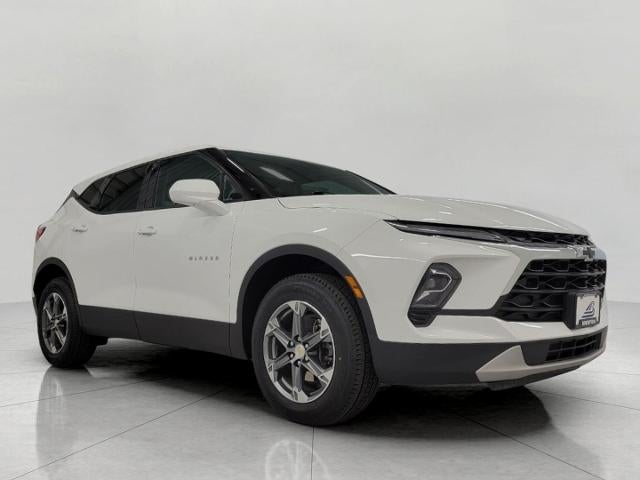 2024 Chevrolet Blazer 2LT in Summit White — front three-quarter view